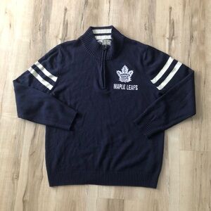 Maple Leafs Navy Lightweight Knit Sweater